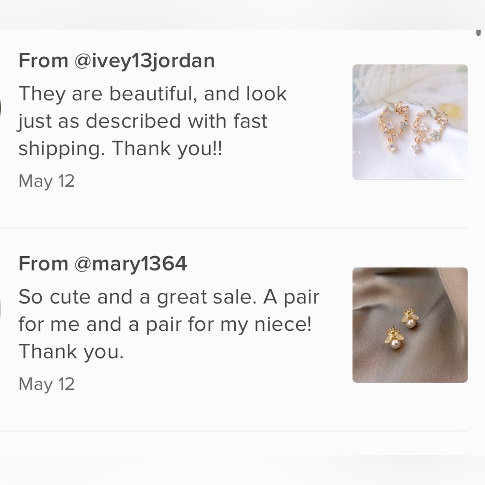 Flower Earrings, Wreath Earrings bee earrings - Picture 2 of 6